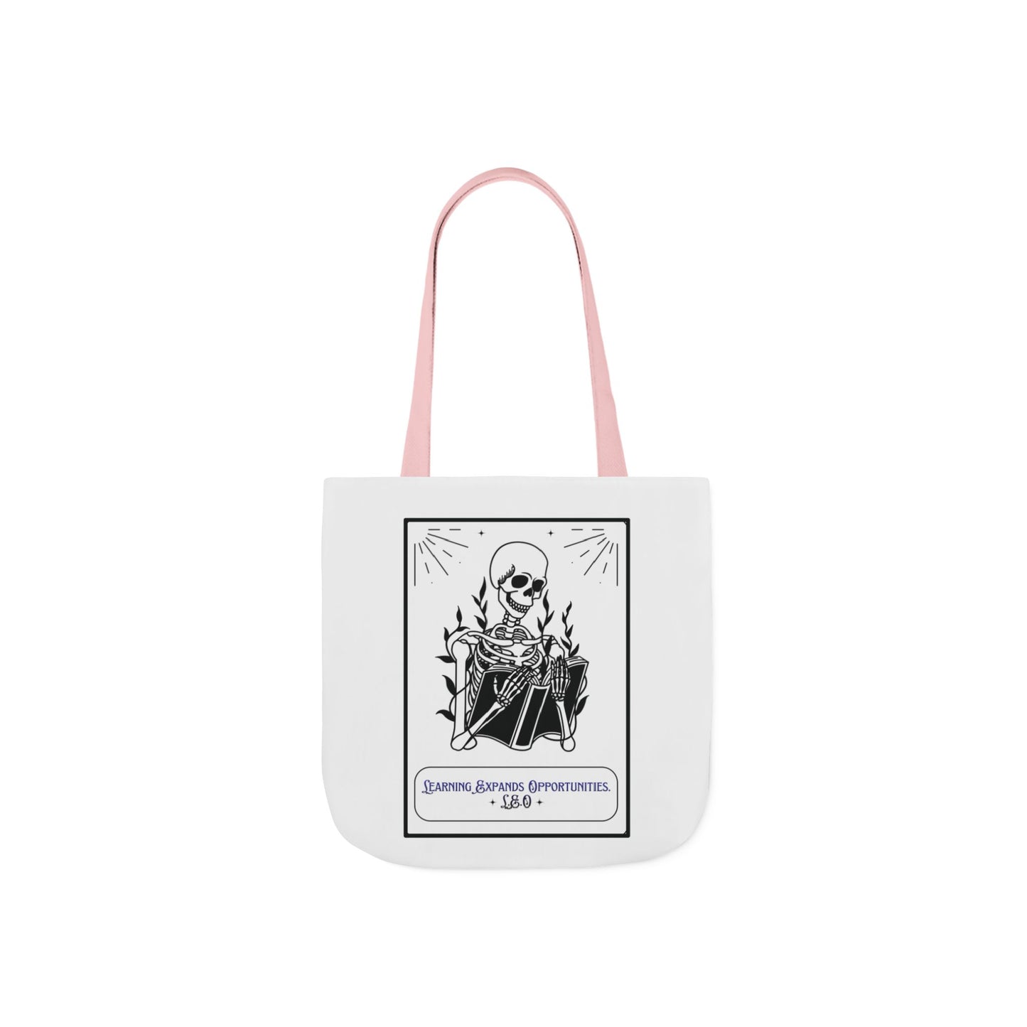 Personalized Initial Quote Skeleton Canvas Tote Custom Name