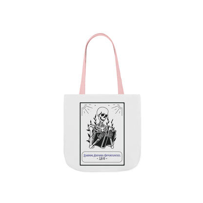 Personalized Initial Quote Skeleton Canvas Tote Custom Name