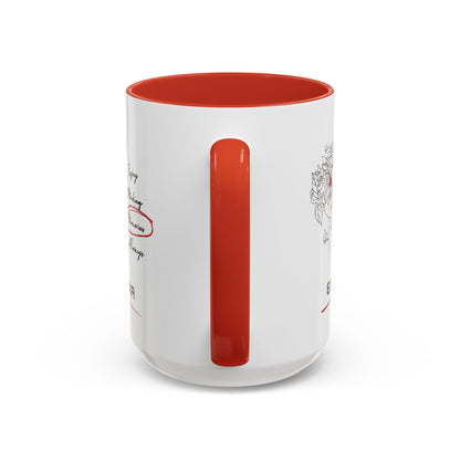 Personalized Initial Floral Girl Accent Coffee Mug