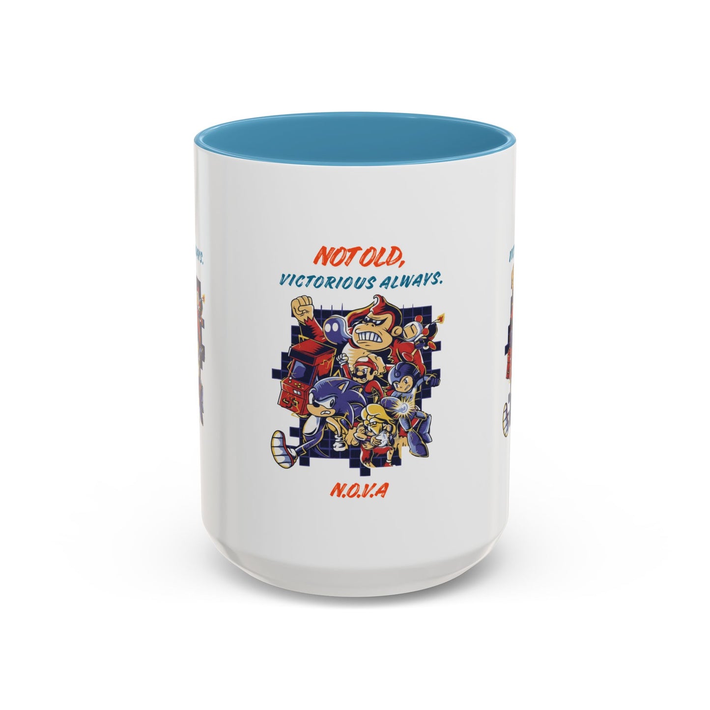 Personalized Victory Cartoon Accent Coffee Mug