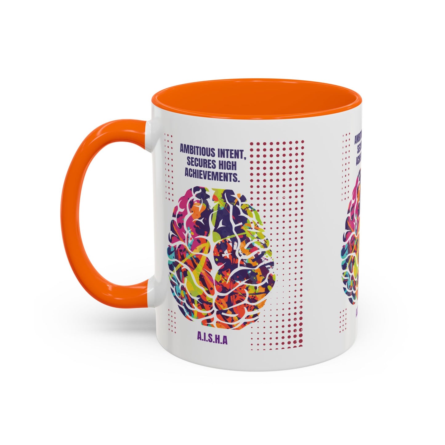 Personalized Initial Brain Accent Coffee Mug