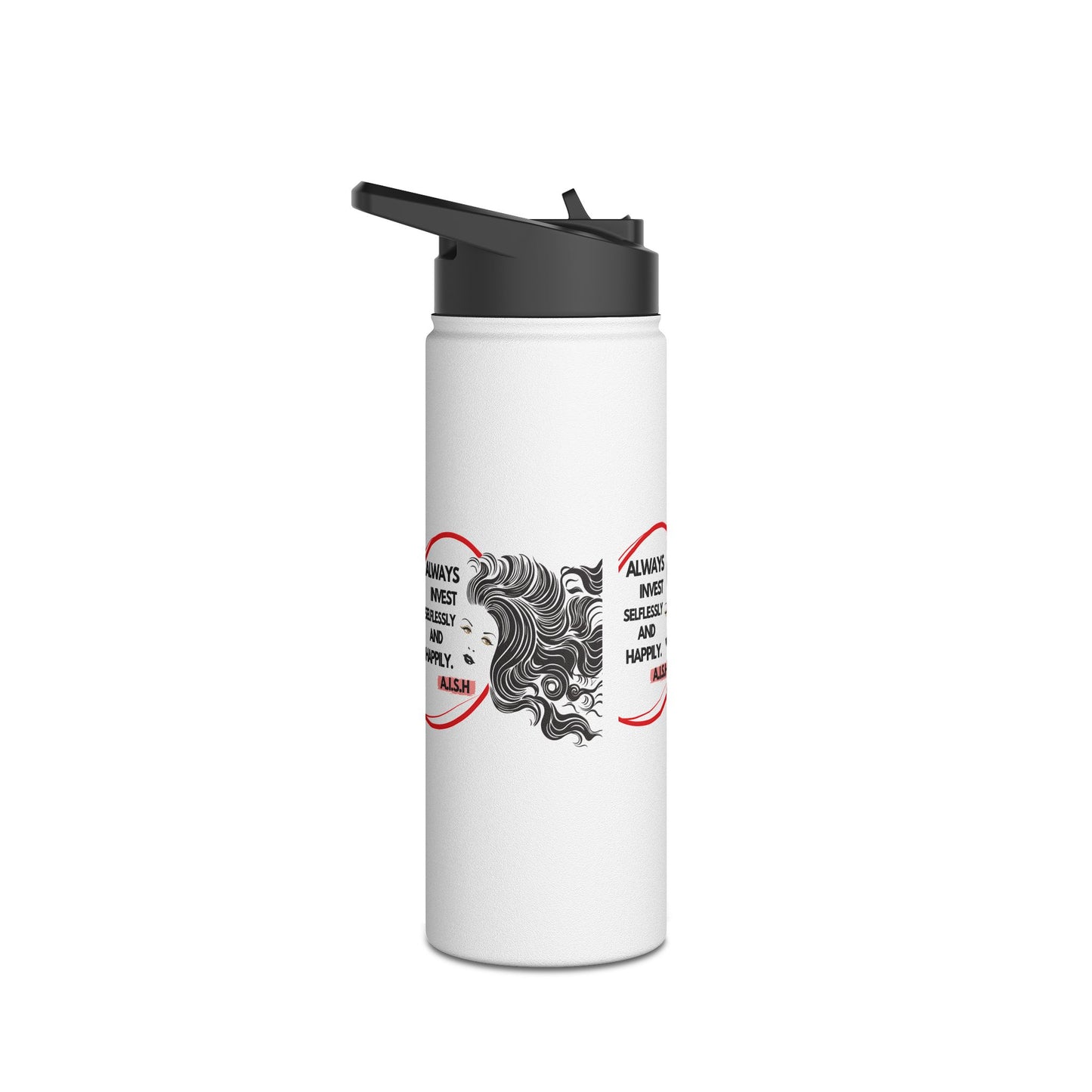 Personalized Initial Quote Inspirational Girl Stainless Steel Water Bottle
