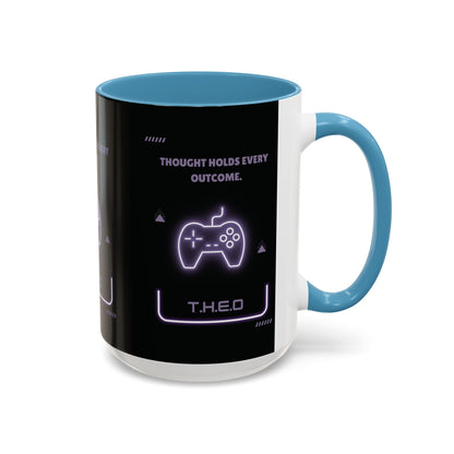 Personalized Initial Game Controller Accent Coffee Mug