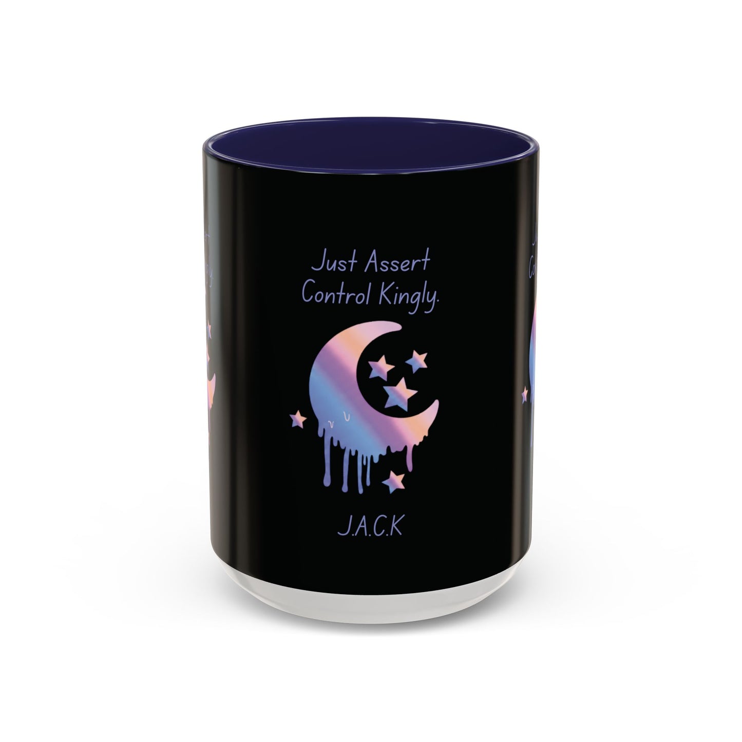Personalized Moon Dripping Accent Coffee Mug