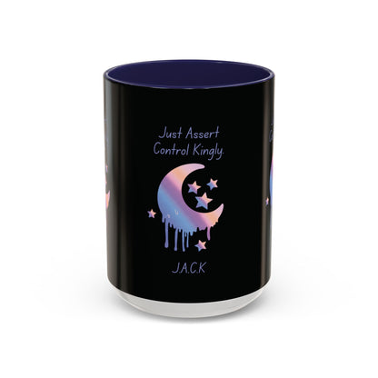 Personalized Moon Dripping Accent Coffee Mug