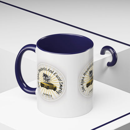 Personalized Car with Horse Accent Coffee Mug