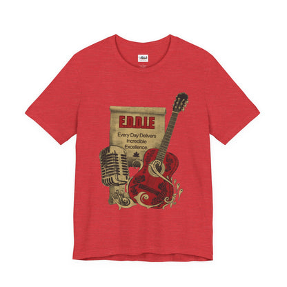 Personalized Music Vintage Microphone & Guitar Tee