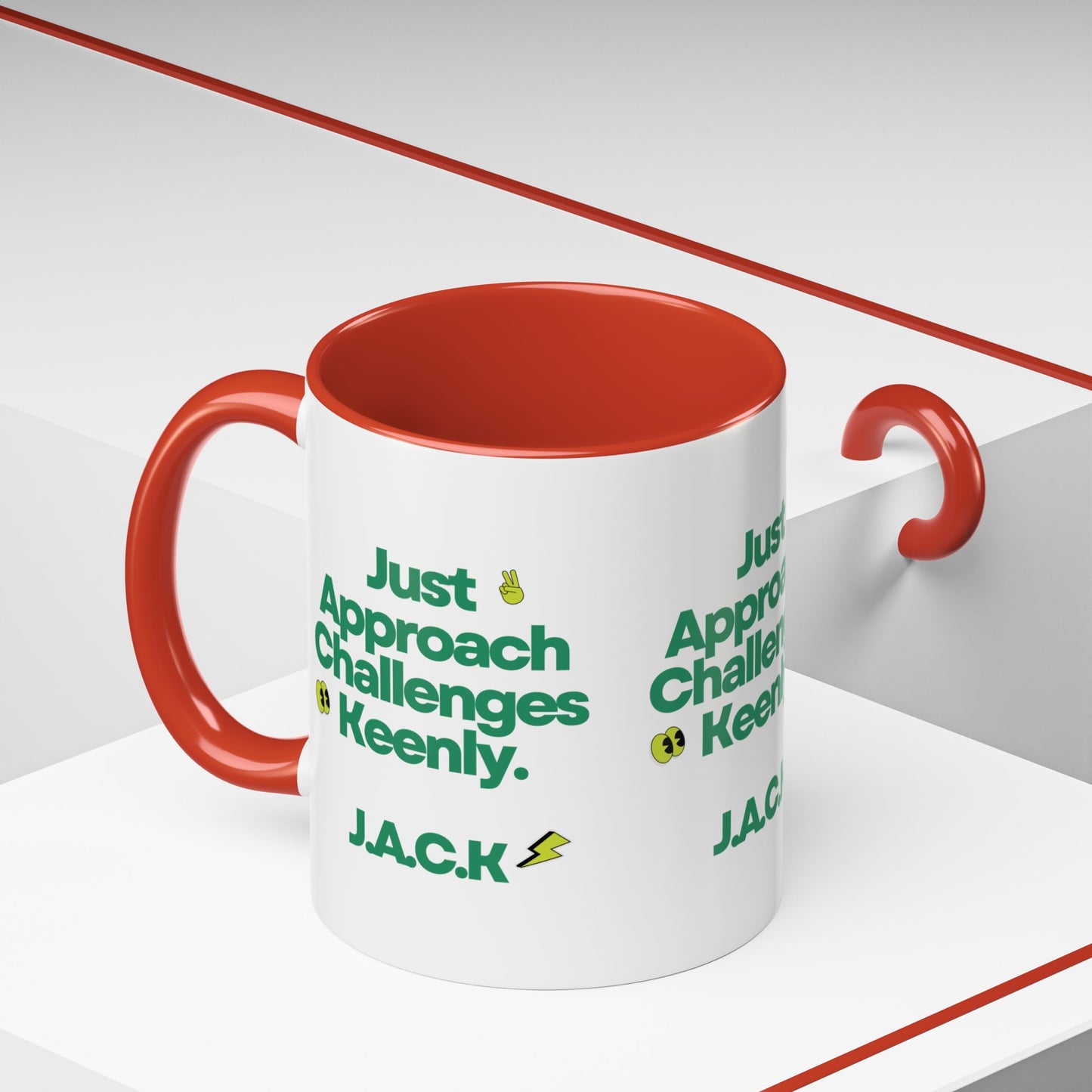 Personalized Simple Message Accent Coffee Mug