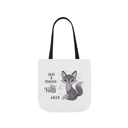 Personalized Initial Quote Fox King Canvas Tote Custom Name