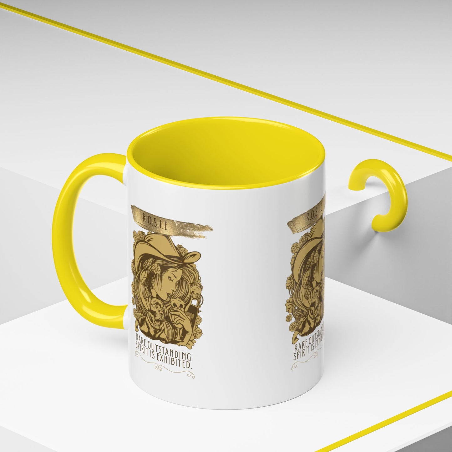 Personalized Golden Girl Accent Coffee Mug