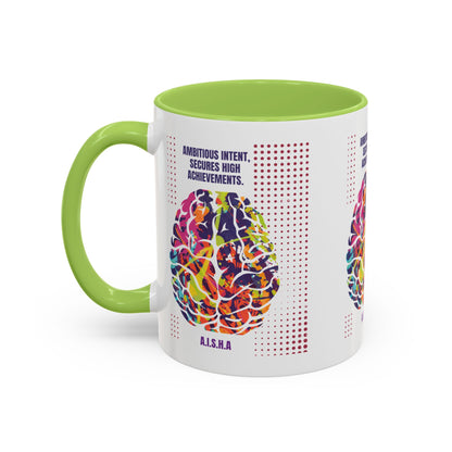 Personalized Initial Brain Accent Coffee Mug