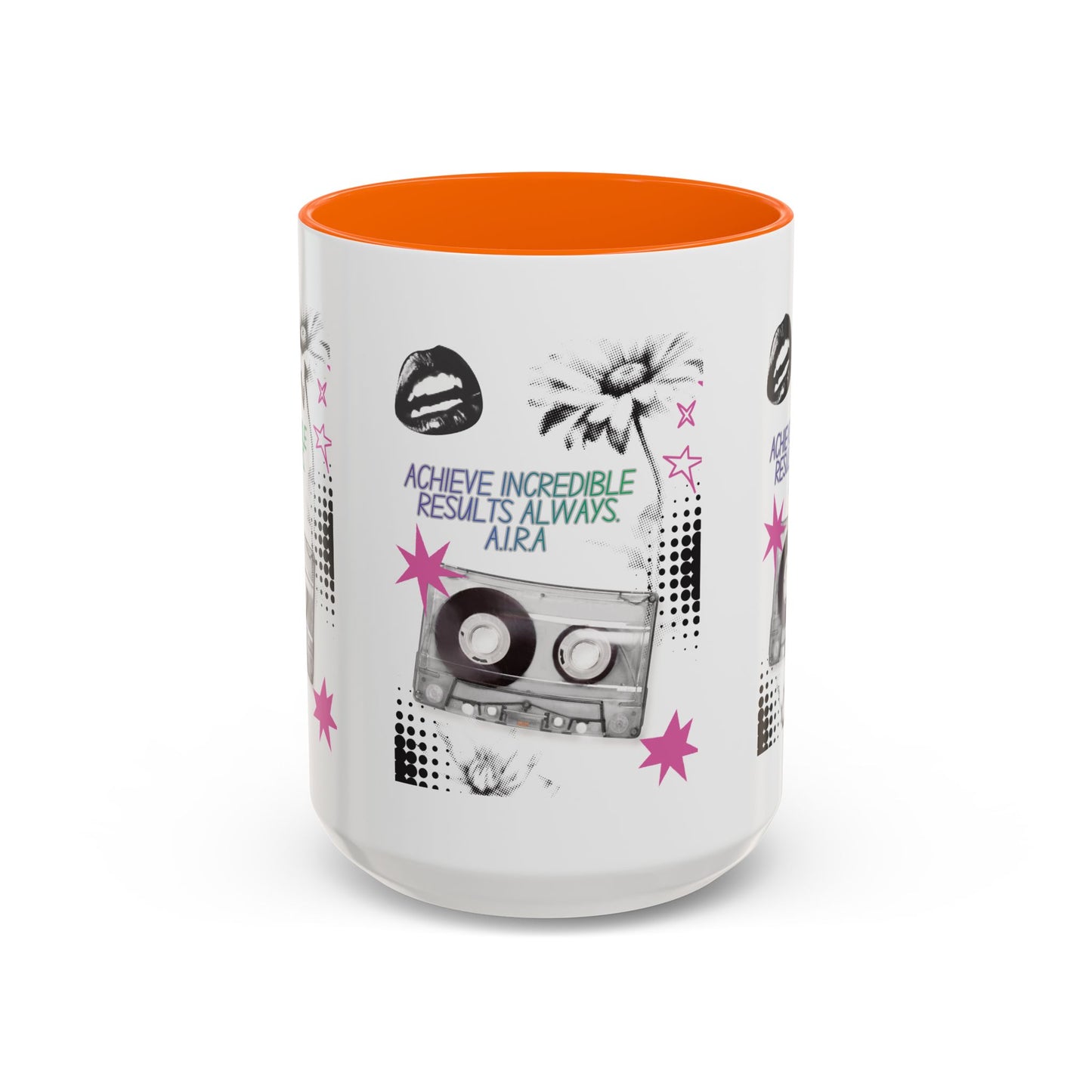 Personalized Cassette Vibes Accent Coffee Mug