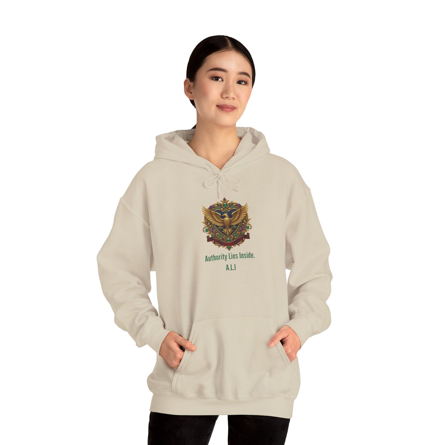 Personalized Eagle with Wings Hooded Sweatshirt