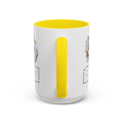 Personalized Initial Floral Skull Accent Coffee Mug