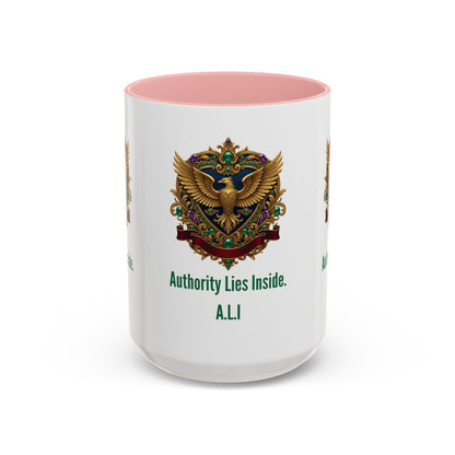 Personalized Initial Eagle Accent Coffee Mug