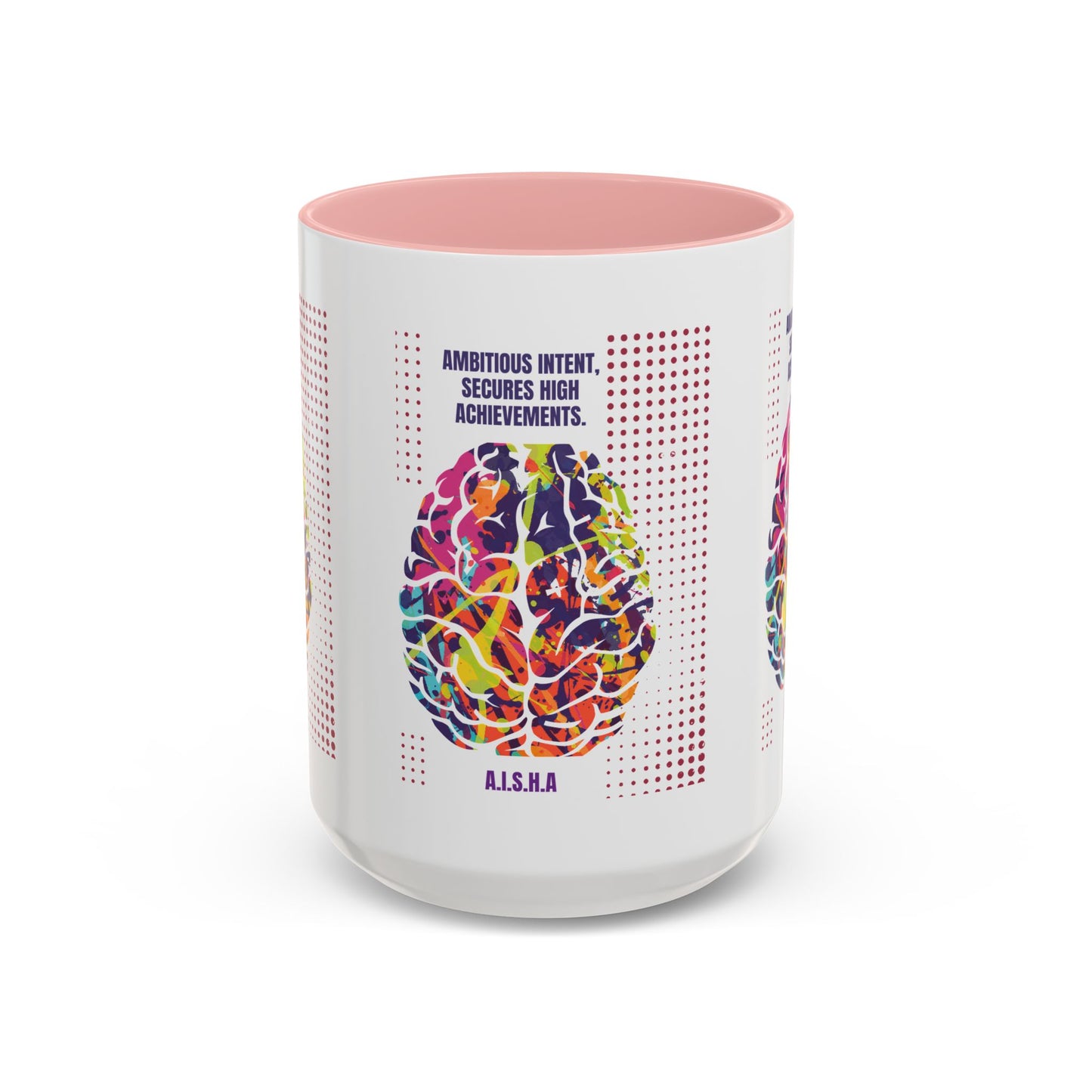 Personalized Initial Brain Accent Coffee Mug