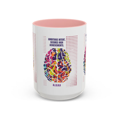 Personalized Initial Brain Accent Coffee Mug