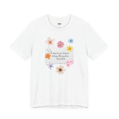 Personalized Floral Note Tee