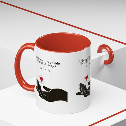 Personalized Initial Hand and Gem Accent Coffee Mug