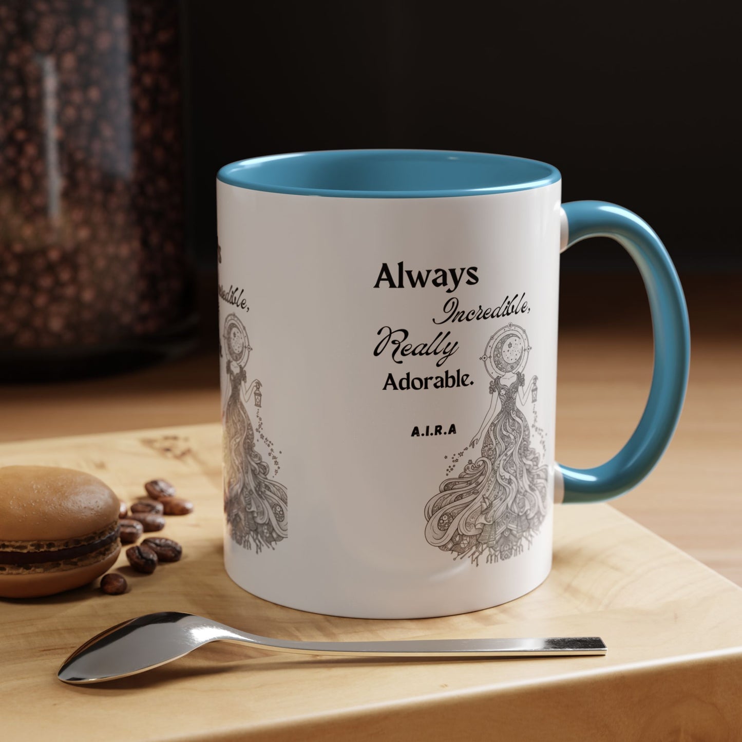 Personalized Girl With Light Accent Coffee Mug