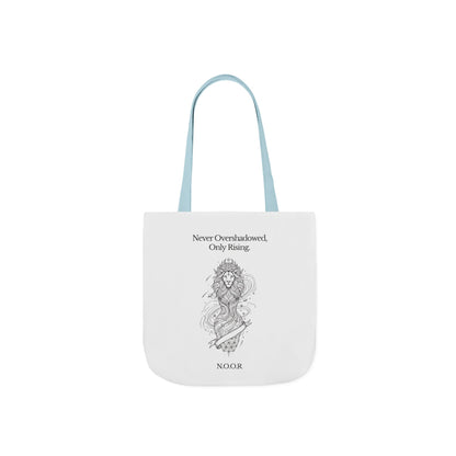Personalized Initial Quote Girl Lion Canvas Tote Custom Name