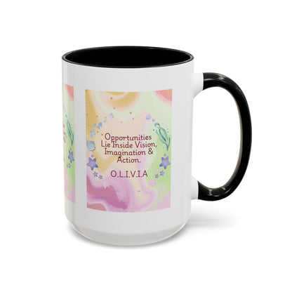 Personalized Ocean Theme Accent Coffee Mug