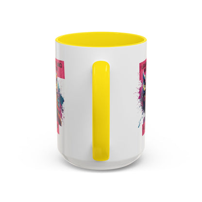 Personalized Initial Owl Accent Coffee Mug