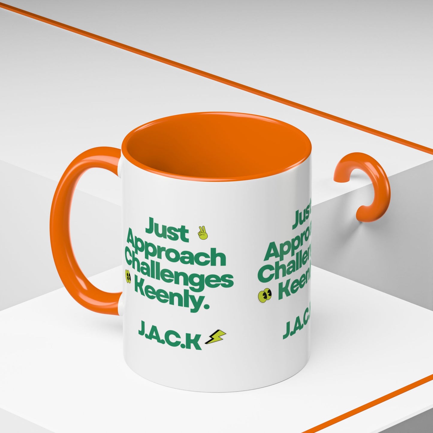 Personalized Simple Message Accent Coffee Mug