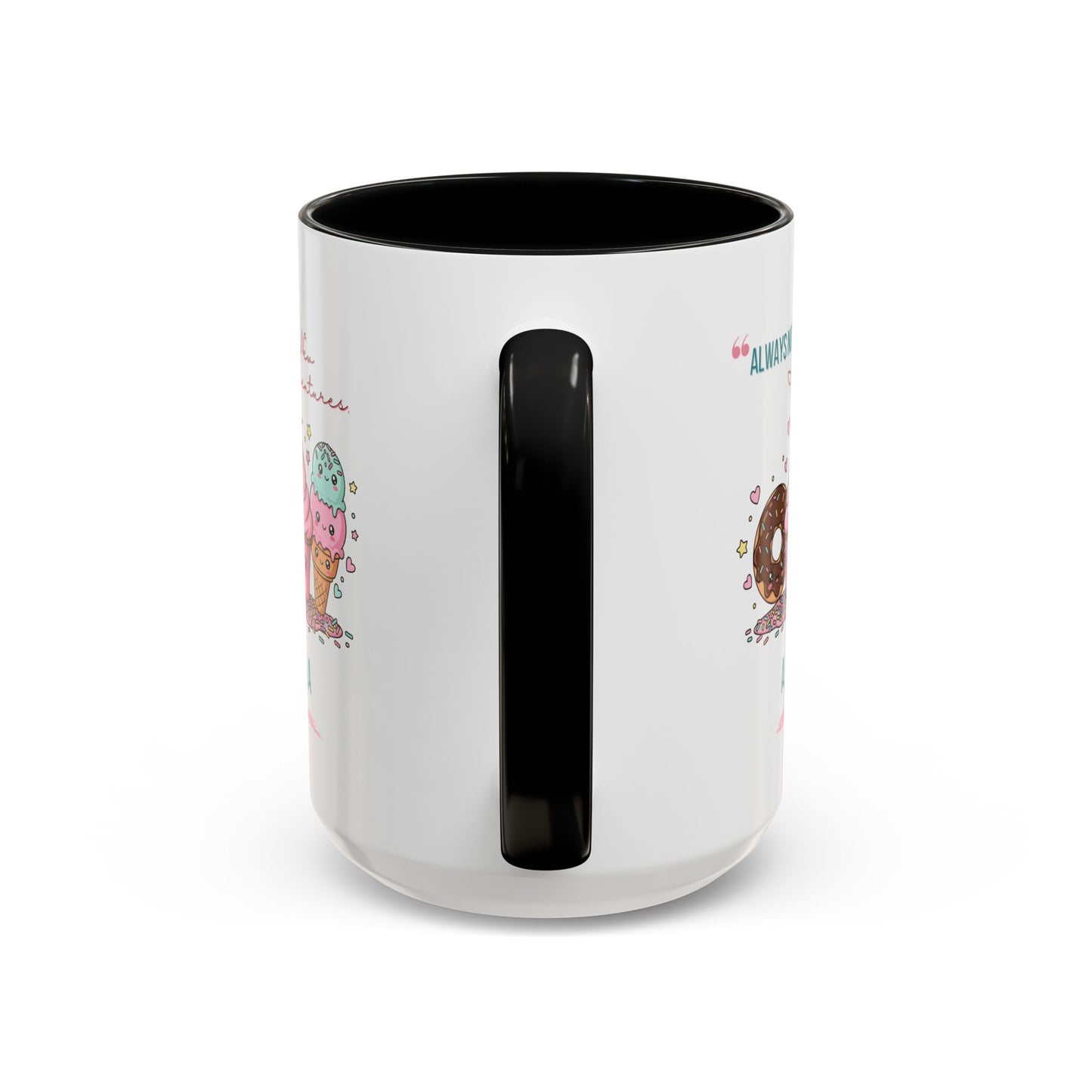 Personalized Initial Sweet Treat Accent Coffee Mug
