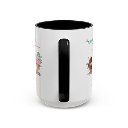 Personalized Initial Sweet Treat Accent Coffee Mug