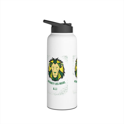 Personalized Initial Quote Lion Stainless Steel Water Bottle