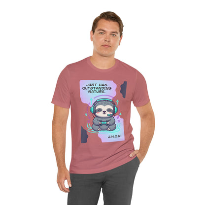Personalized Sloth Gamer Tee