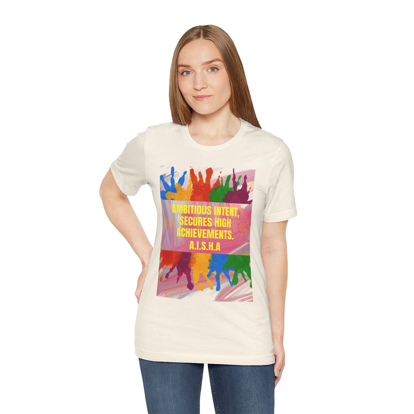 Personalized Colorful Motivational Graphic Tee