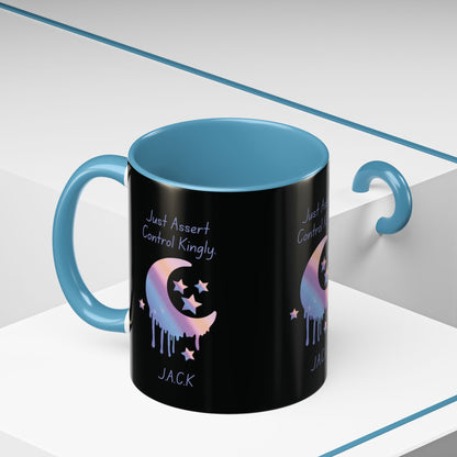 Personalized Moon Dripping Accent Coffee Mug