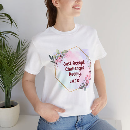 Personalized Floral Frame Graphic Shirt