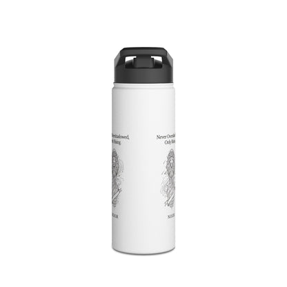 Personalized Initial Quote Girl Lion Stainless Steel Water Bottle