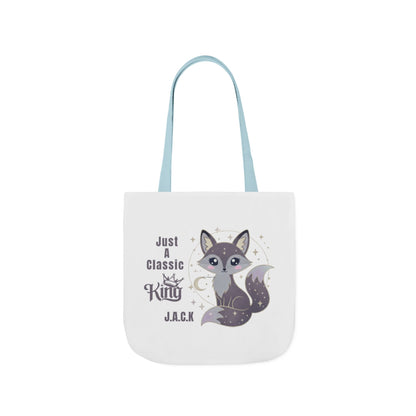 Personalized Initial Quote Fox King Canvas Tote Custom Name