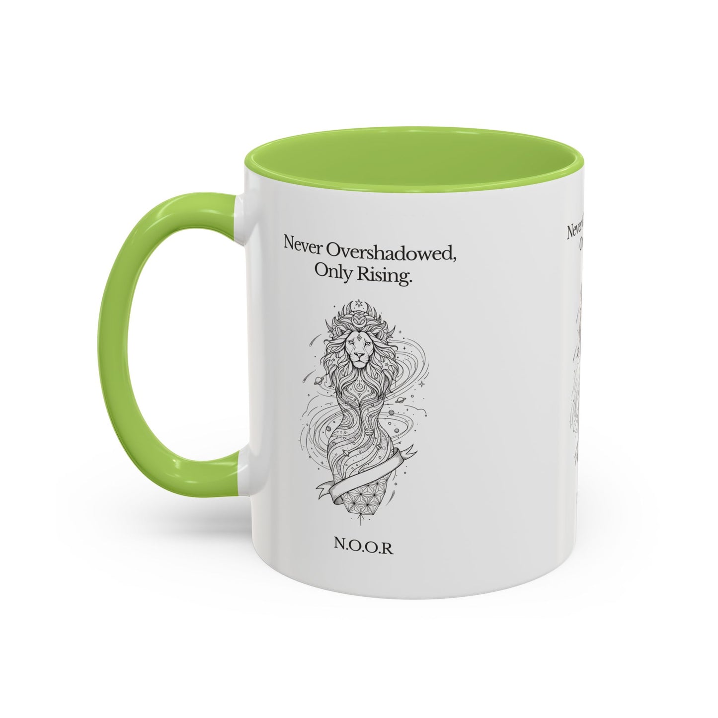 Personalized Girl Lion Accent Coffee Mug