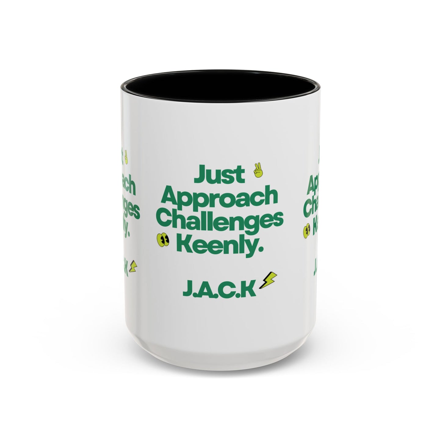 Personalized Simple Message Accent Coffee Mug