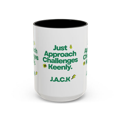 Personalized Simple Message Accent Coffee Mug