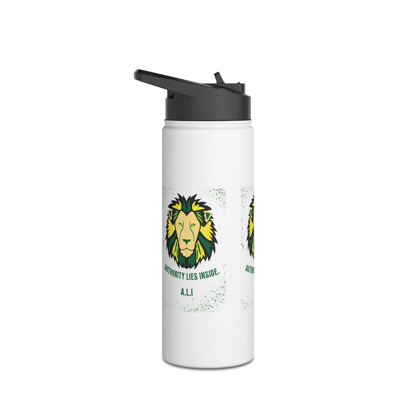 Personalized Initial Quote Lion Stainless Steel Water Bottle