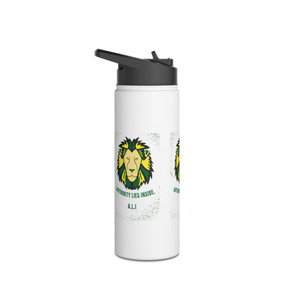 Personalized Initial Quote Lion Stainless Steel Water Bottle