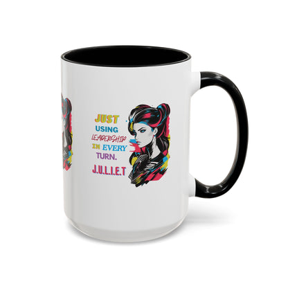 Personalized Vintage Girl Accent Coffee Mug
