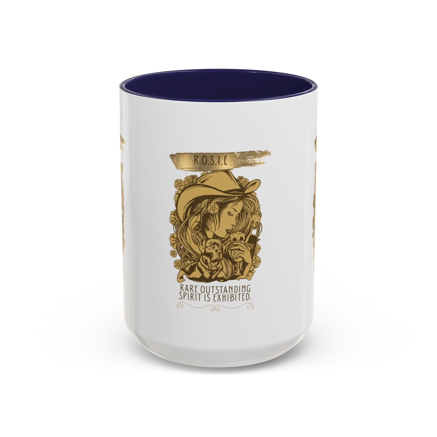Personalized Golden Girl Accent Coffee Mug
