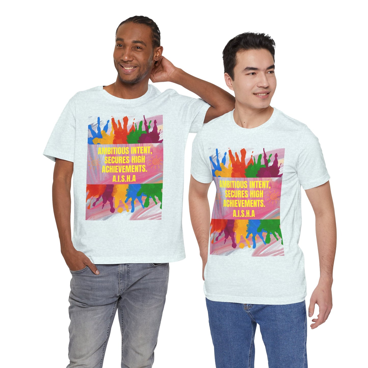 Personalized Colorful Motivational Graphic Tee