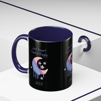 Personalized Moon Dripping Accent Coffee Mug