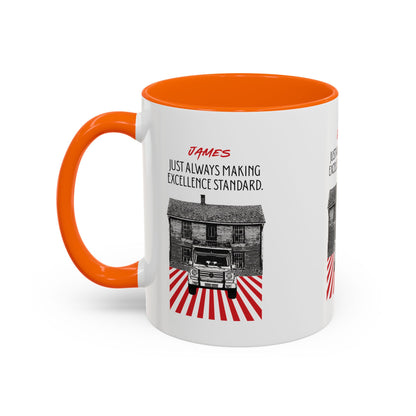 Personalized Vintage Car Accent Coffee Mug