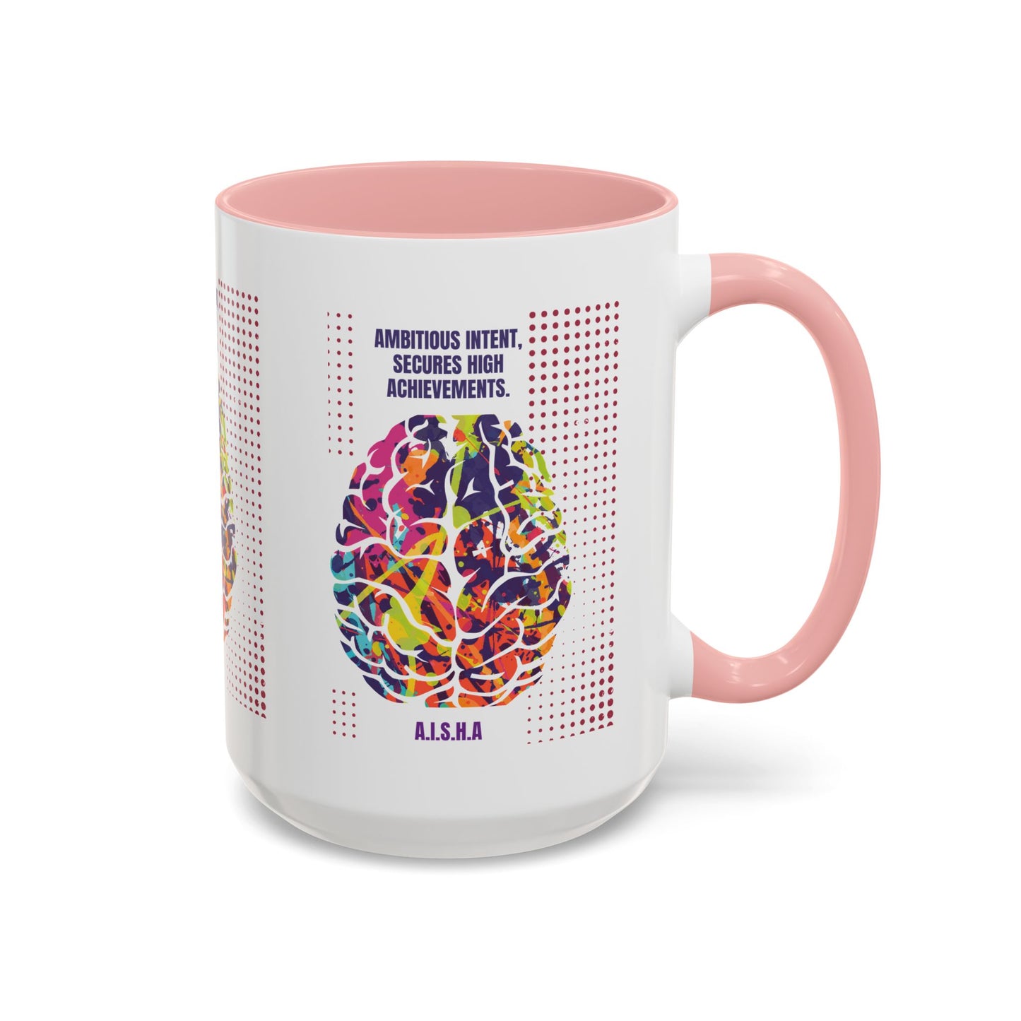 Personalized Initial Brain Accent Coffee Mug