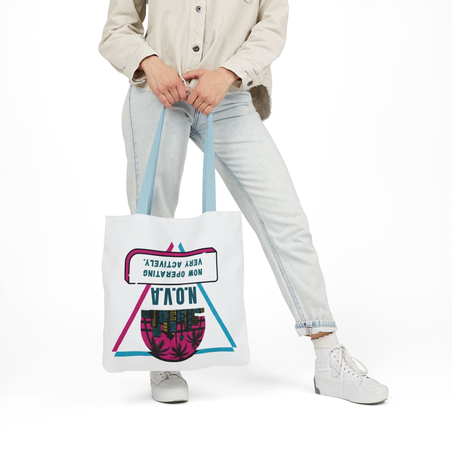 Personalized Initial Quote Building View Canvas Tote Custom Name