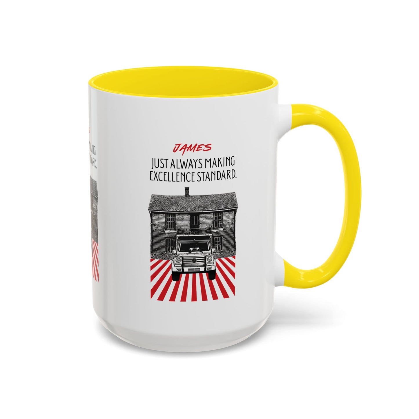Personalized Vintage Car Accent Coffee Mug